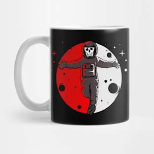 space is funny skull Mug